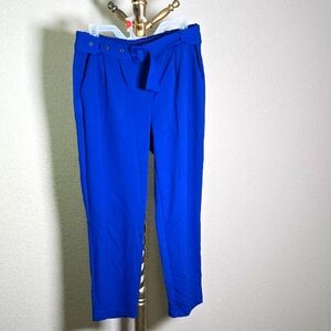 Attention Vibrant Blue Cropped Pants